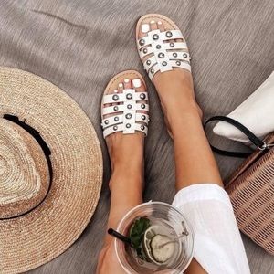 Marc Fisher Pava Slide White Size 6.5